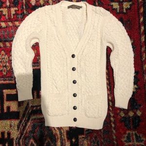 Authentic Irish merino wool cardigan